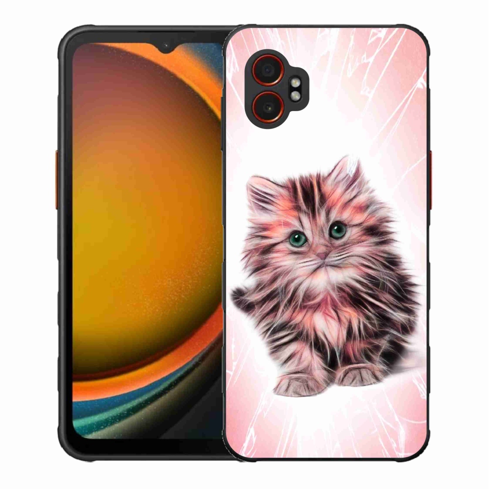 Gelový kryt mmCase na Samsung Galaxy Xcover 7 Pro - roztomilé kotě