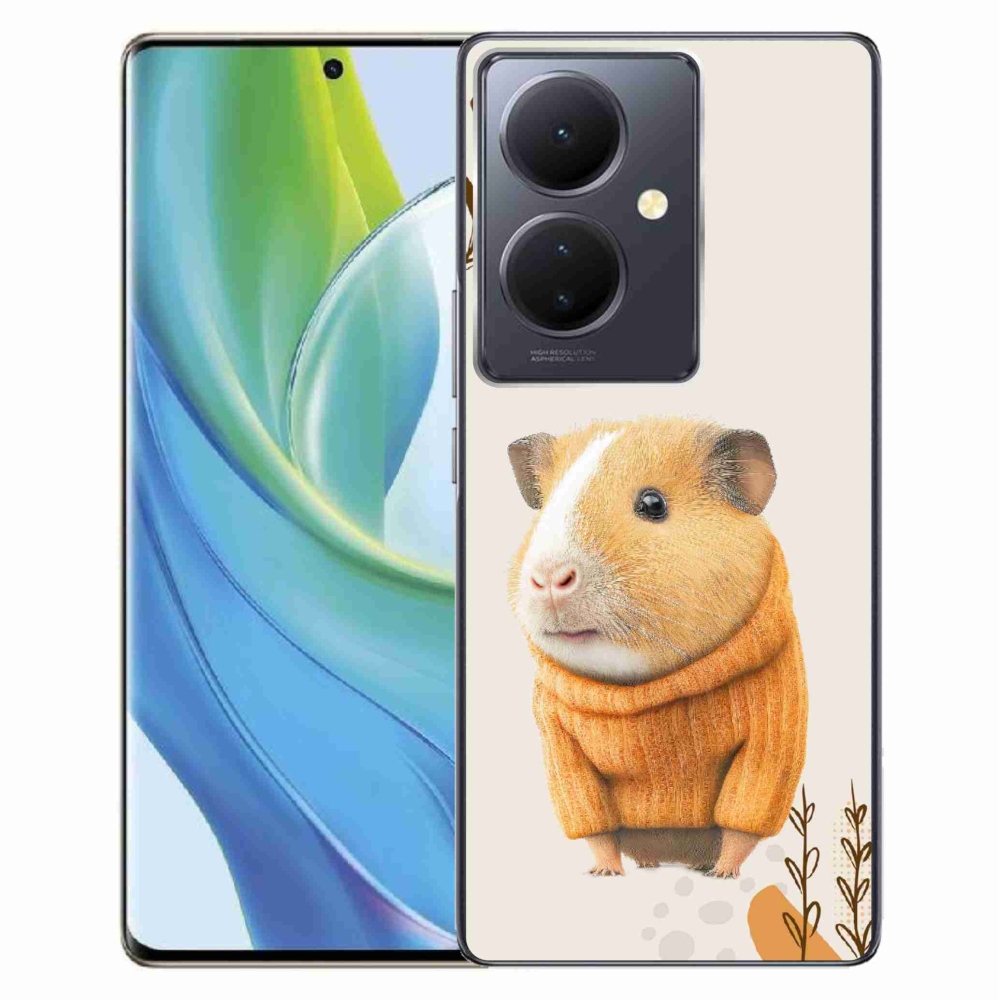 Gelový kryt mmCase na Vivo V29 Lite 5G - morče ve svetru