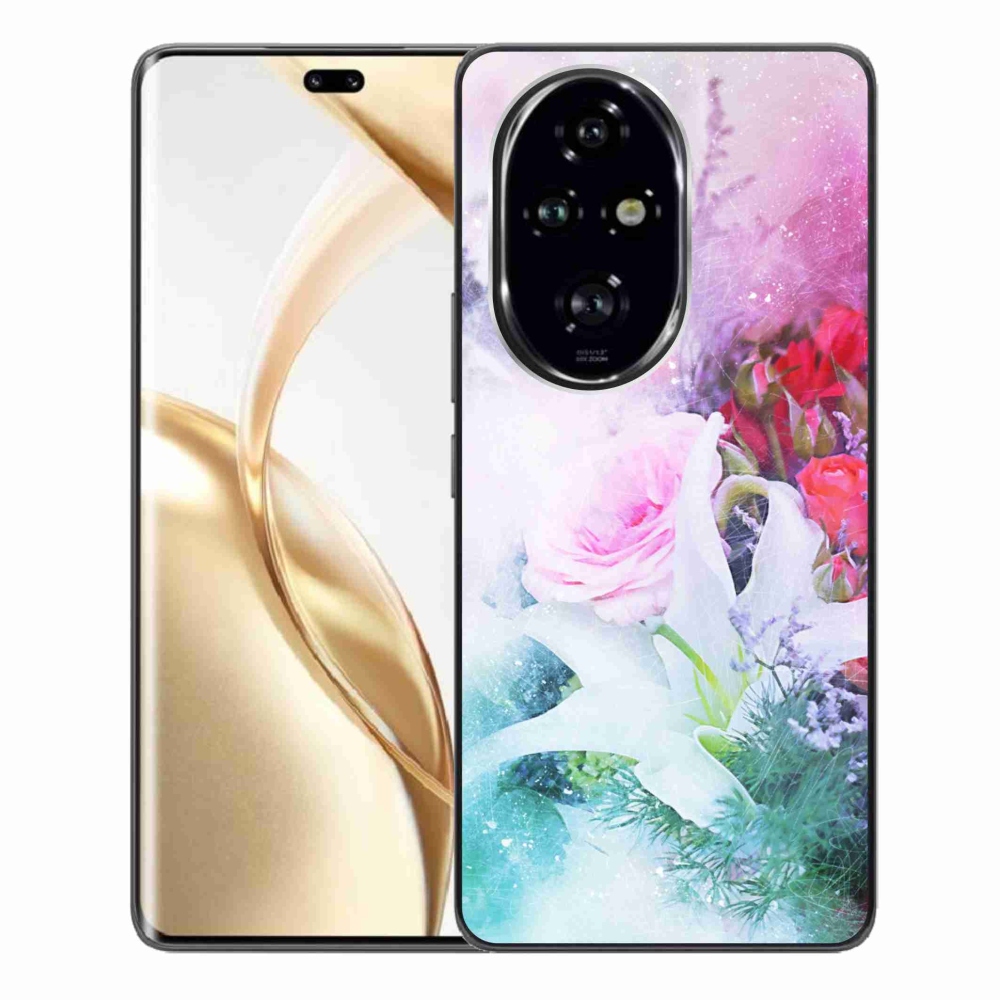 Gelový kryt mmCase na Honor 200 Pro 5G - květiny 4