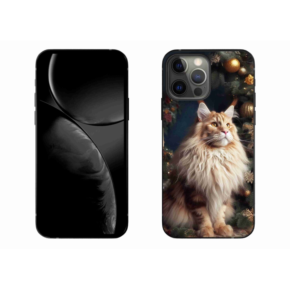 Gelový kryt mmCase na iPhone 13 Pro Max 6.7 - kočka u stromku