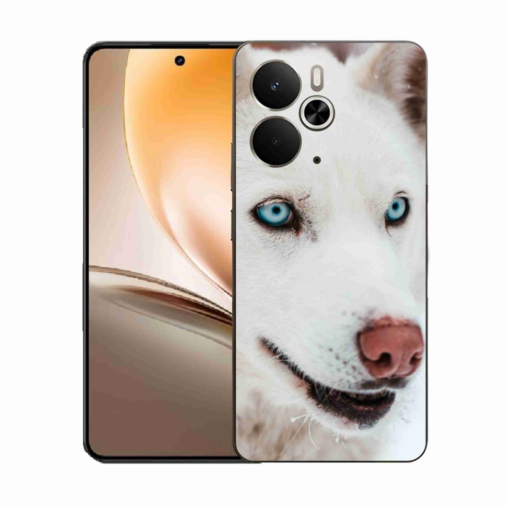 Gelový kryt mmCase na Realme 14 5G - psí pohled