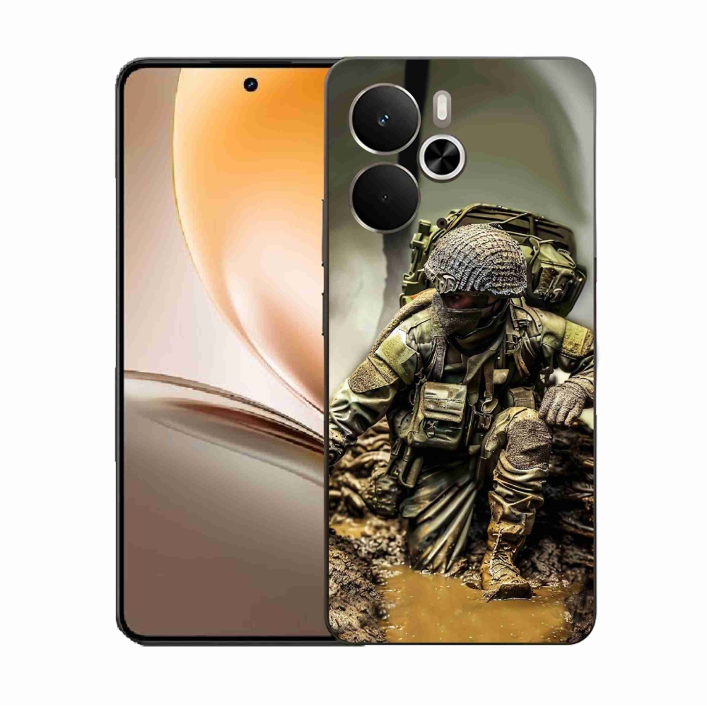 Gelový kryt mmCase na Realme 14 5G - voják