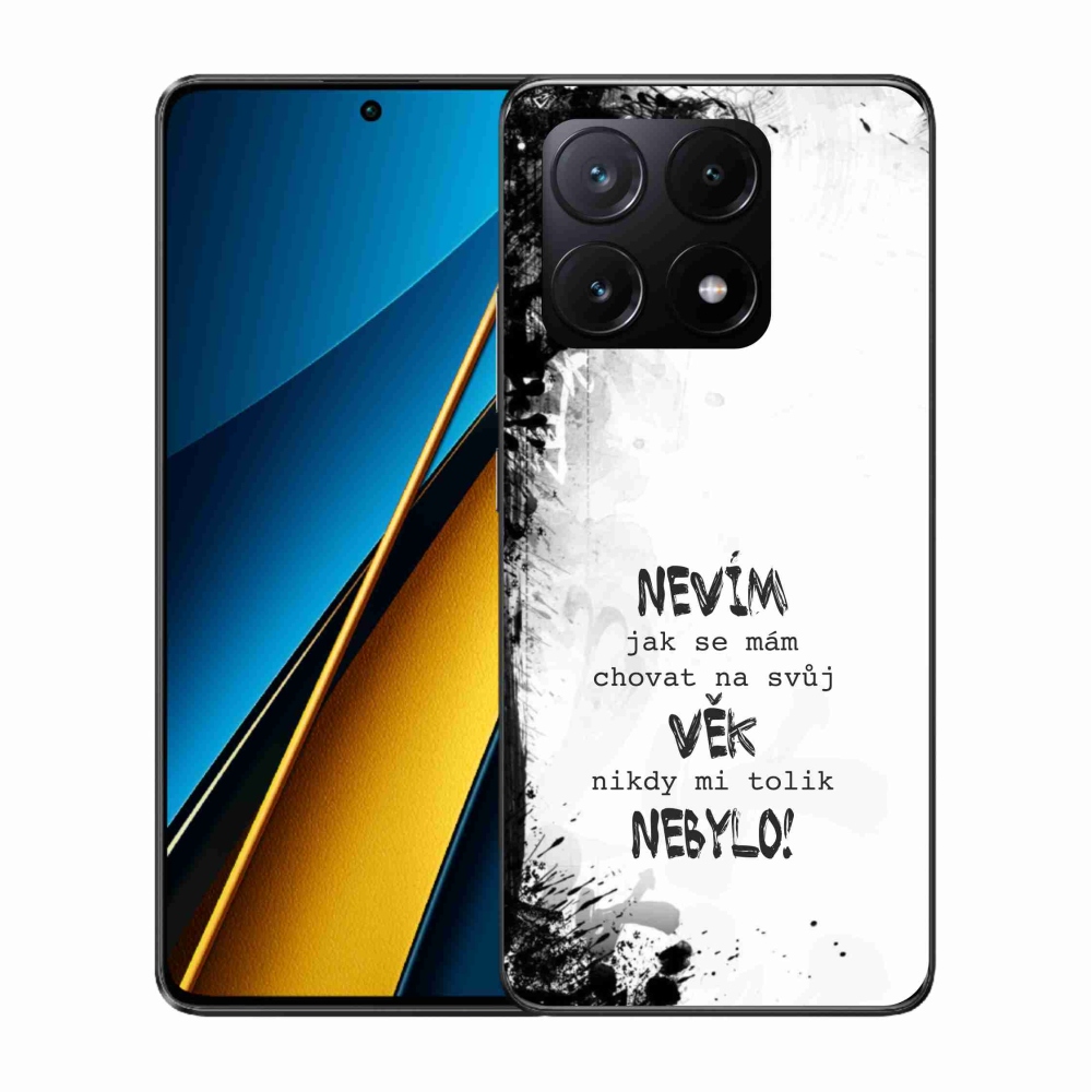 Gelový kryt mmCase na Xiaomi Poco X6 Pro 5G - vtipný text 14 bílé pozadí