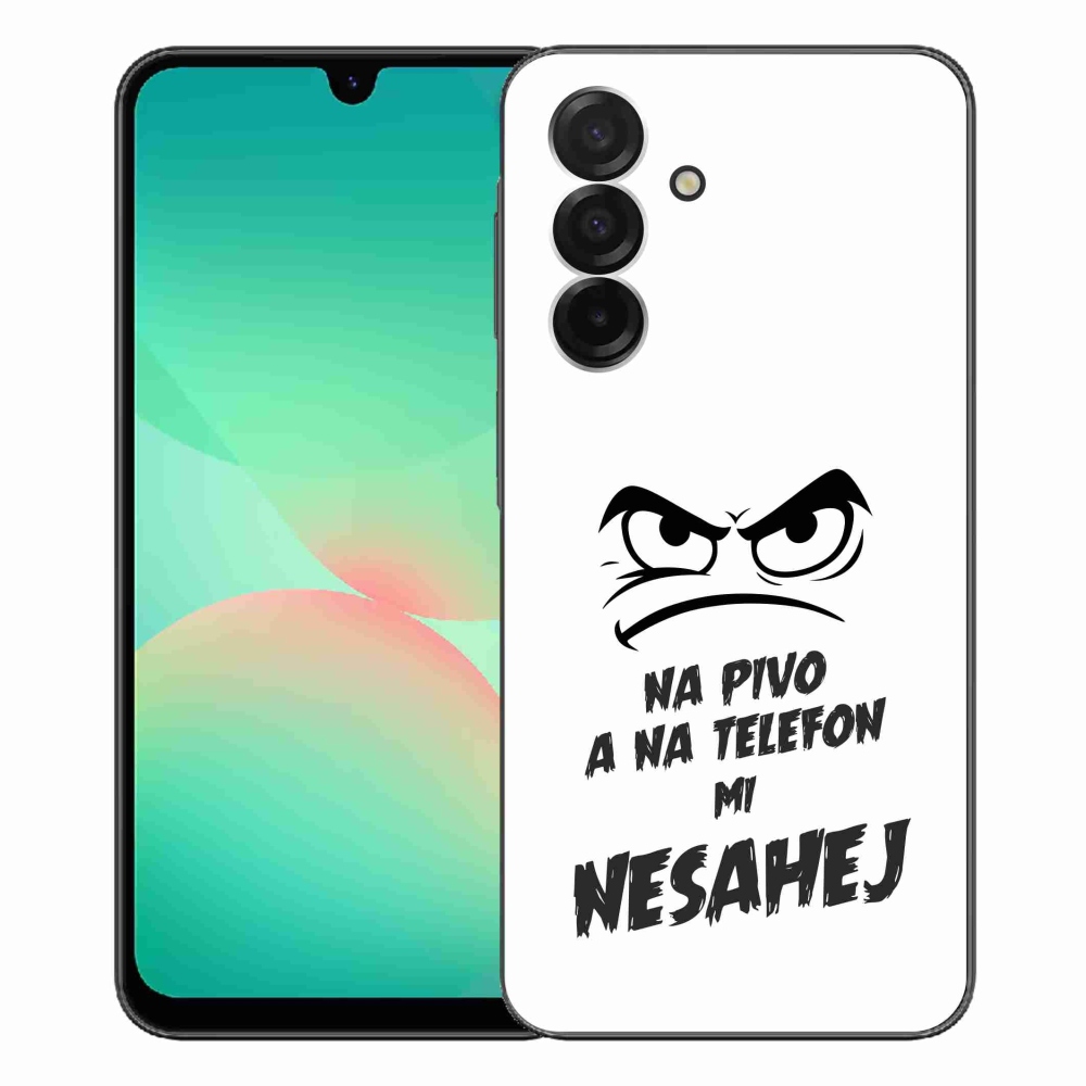 Gelový kryt mmCase na Samsung Galaxy A26 5G - pivní motiv 2 bílé pozadí