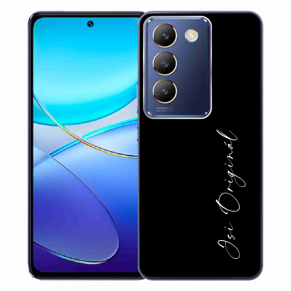 Gelový kryt mmCase na Vivo V40 SE 4G/5G - jsi originál černé pozadí