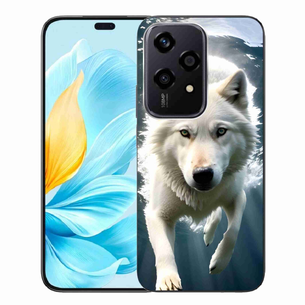 Gelový kryt mmCase na Honor 200 Lite 5G - bílý vlk
