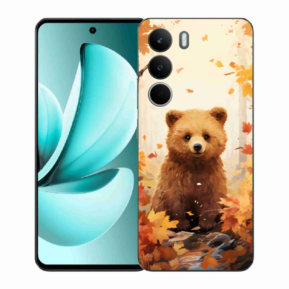Gelový kryt mmCase na Realme C71 - medvěd v lese
