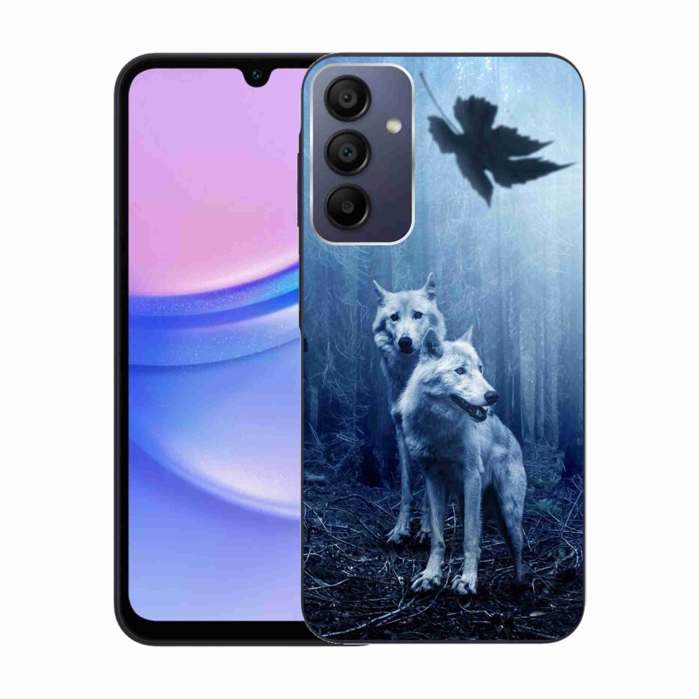 Gelový kryt mmCase na Samsung Galaxy A15 4G/5G - vlci v lese