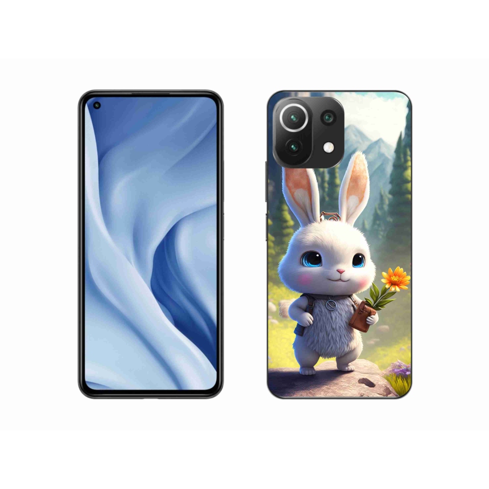 Gelový kryt mmCase na Xiaomi Mi 11 Lite 4G/5G - roztomilý králíček