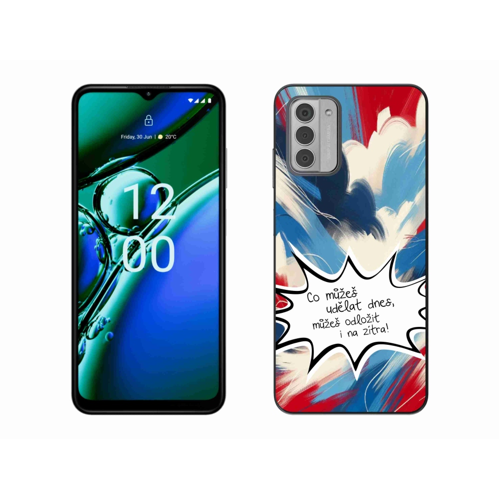 Gelový kryt mmCase na Nokia G42 - vtipný text 9 bílé pozadí