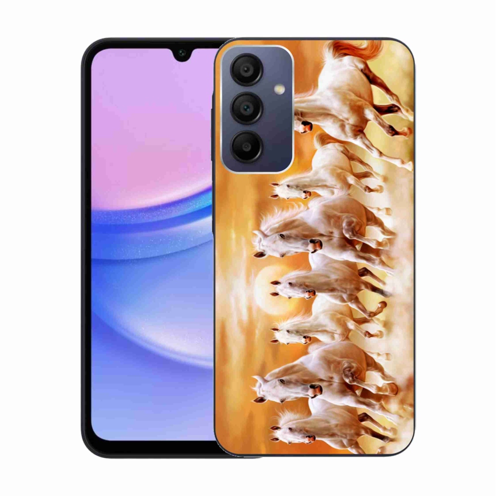 Gelový obal mmCase na Samsung Galaxy A15 4G/5G - koně 2