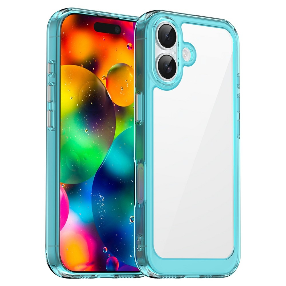Gelový obal s pevnými zády na iPhone 17 - světlemodrý