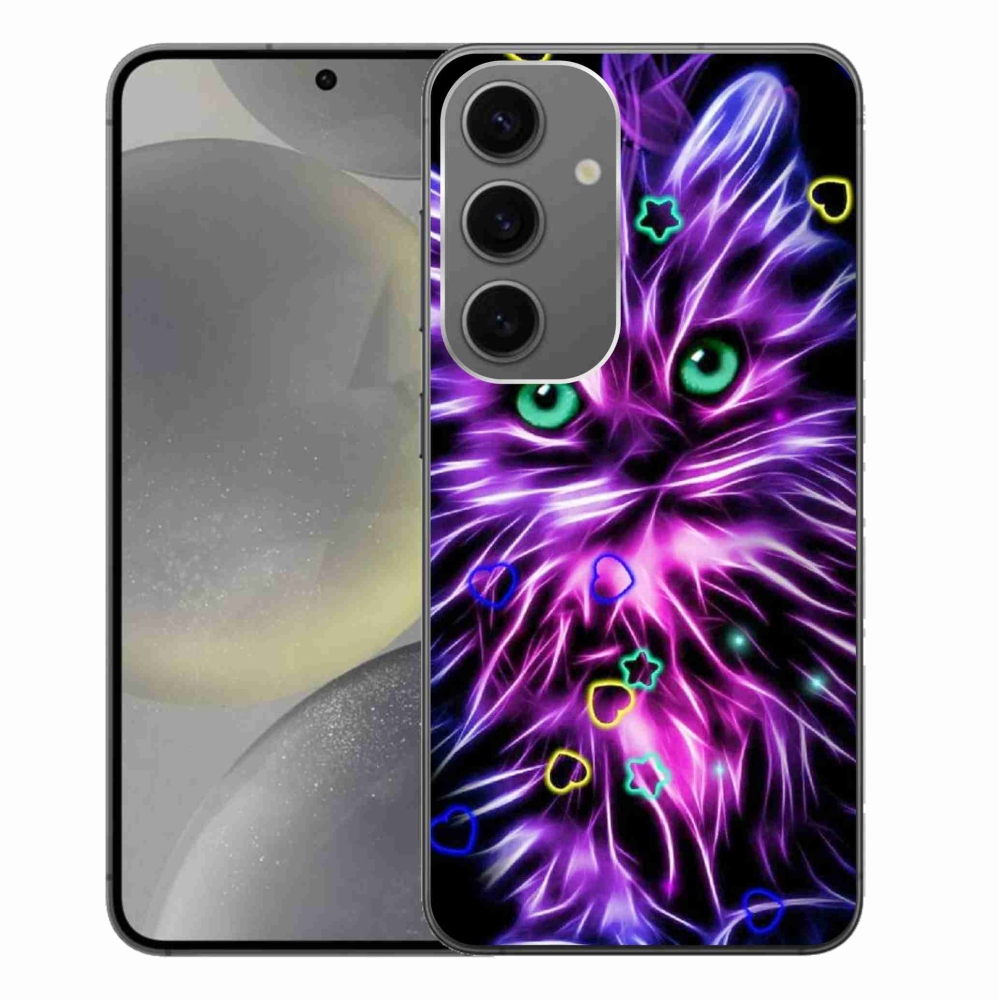 Gelový kryt mmCase na Samsung Galaxy S24+ - abstraktní kočka