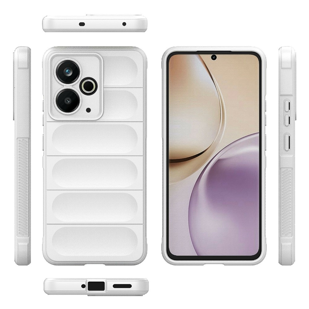 Rugg odolný gelový obal na Realme 14T 5G - bílý