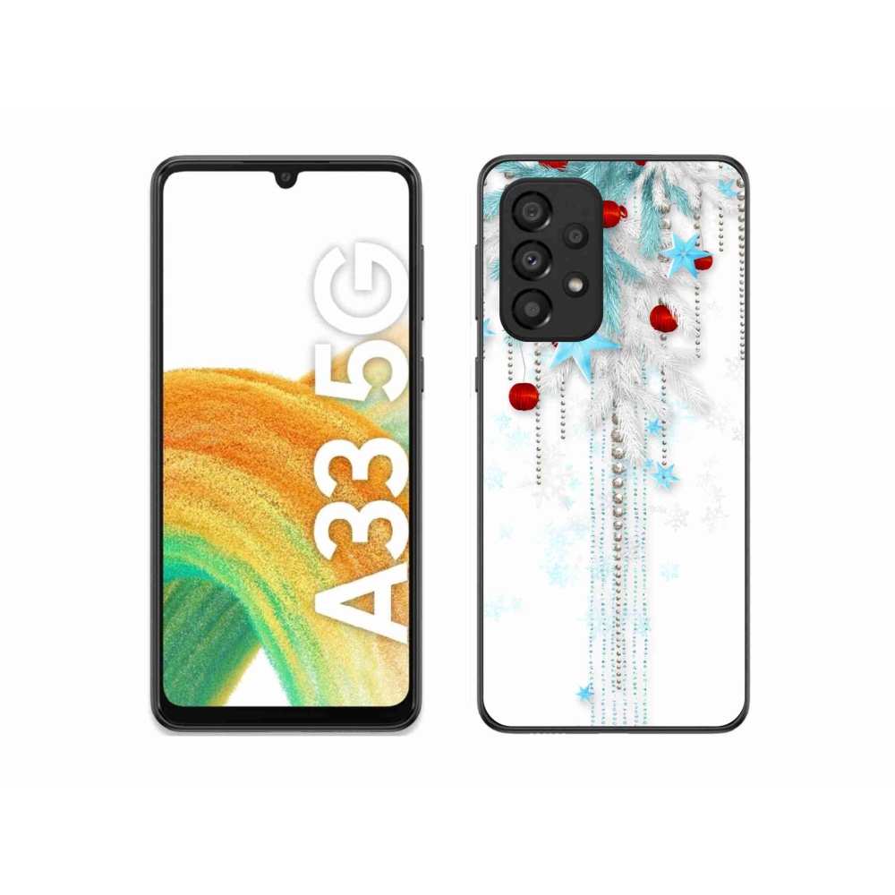 Gelový kryt mmCase na Samsung Galaxy A33 5G - vánoční ozdoby