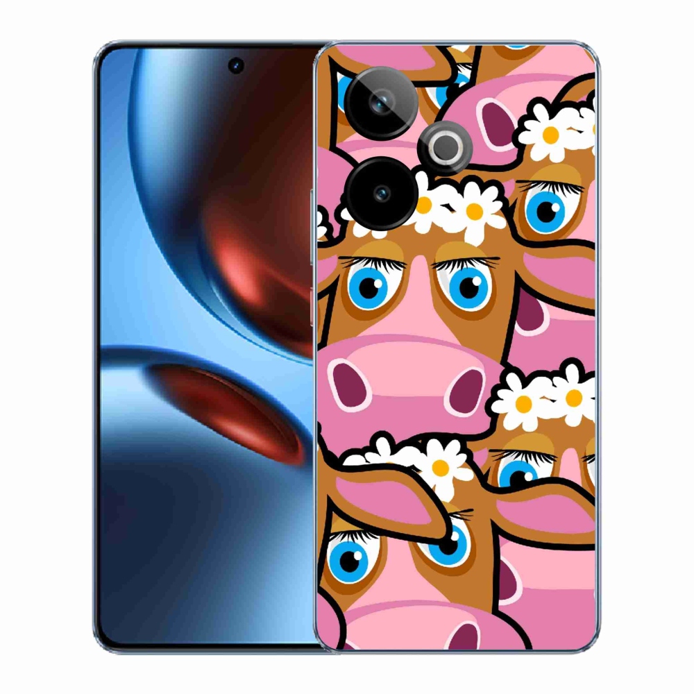 Gelový kryt mmCase na Realme GT 7 5G/GT 7T 5G - kreslené kravičky