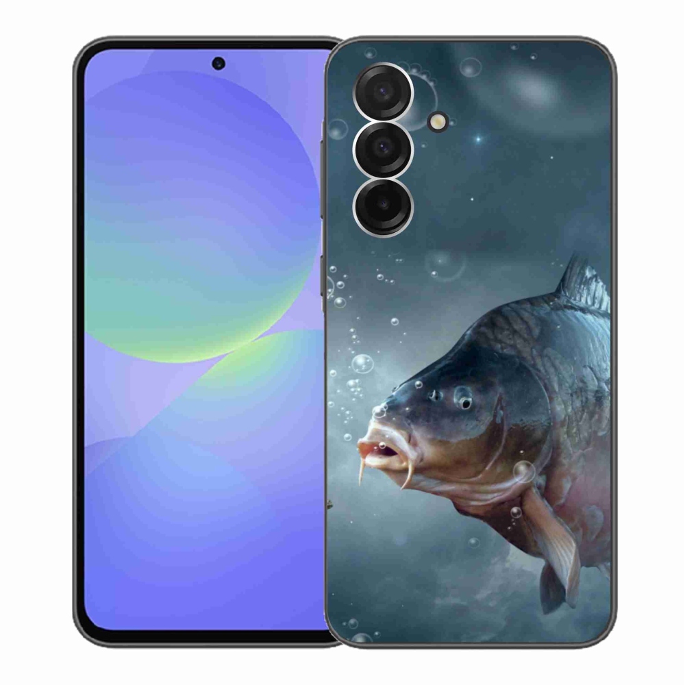 Gelový kryt mmCase na Samsung Galaxy A36 5G - kapr a bublinky