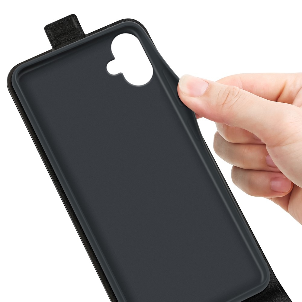 Vertical knížkové pouzdro na Samsung Galaxy A06 4G - černé