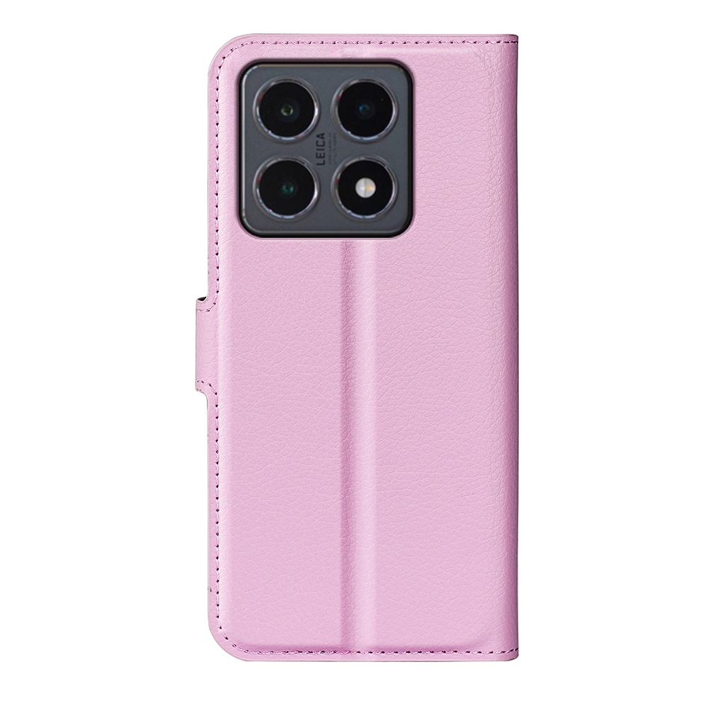 Litchi knížkové pouzdro na Xiaomi 15T - růžové
