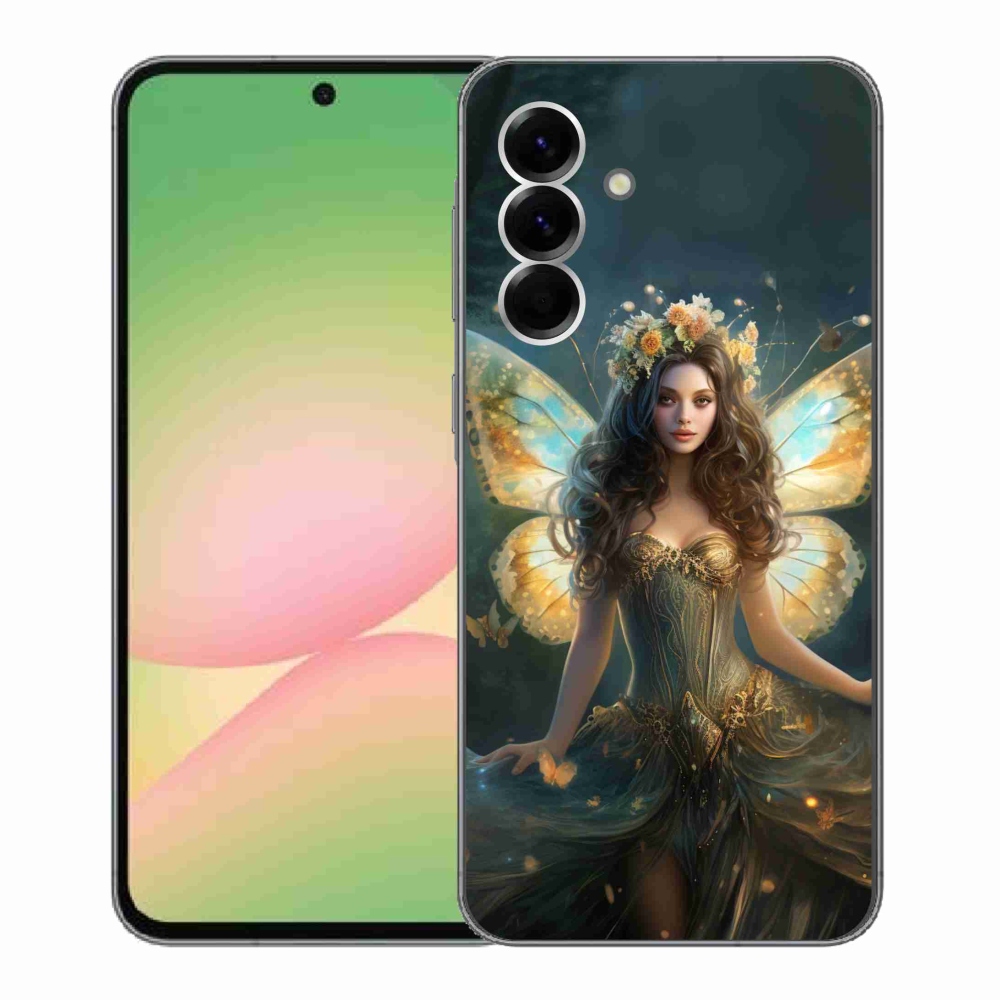 Gelový kryt mmCase na Samsung Galaxy A56 5G - motýlí žena