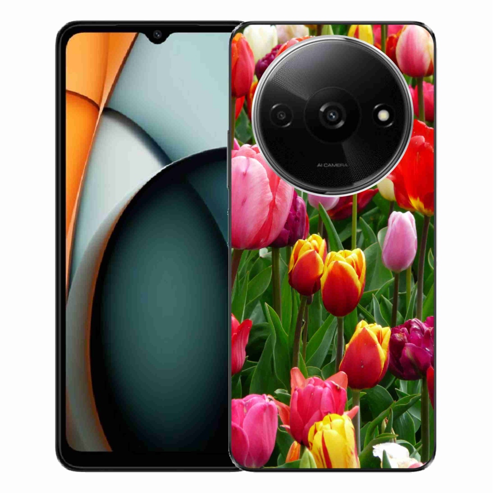 Gelový kryt mmCase na Xiaomi Redmi A3 - tulipány