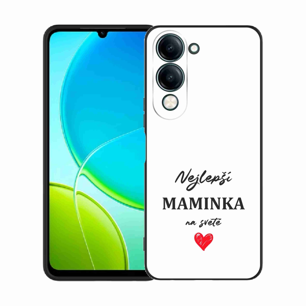Gelový kryt mmCase na Vivo Y29s 5G - nejlepší maminka 1 bílé pozadí