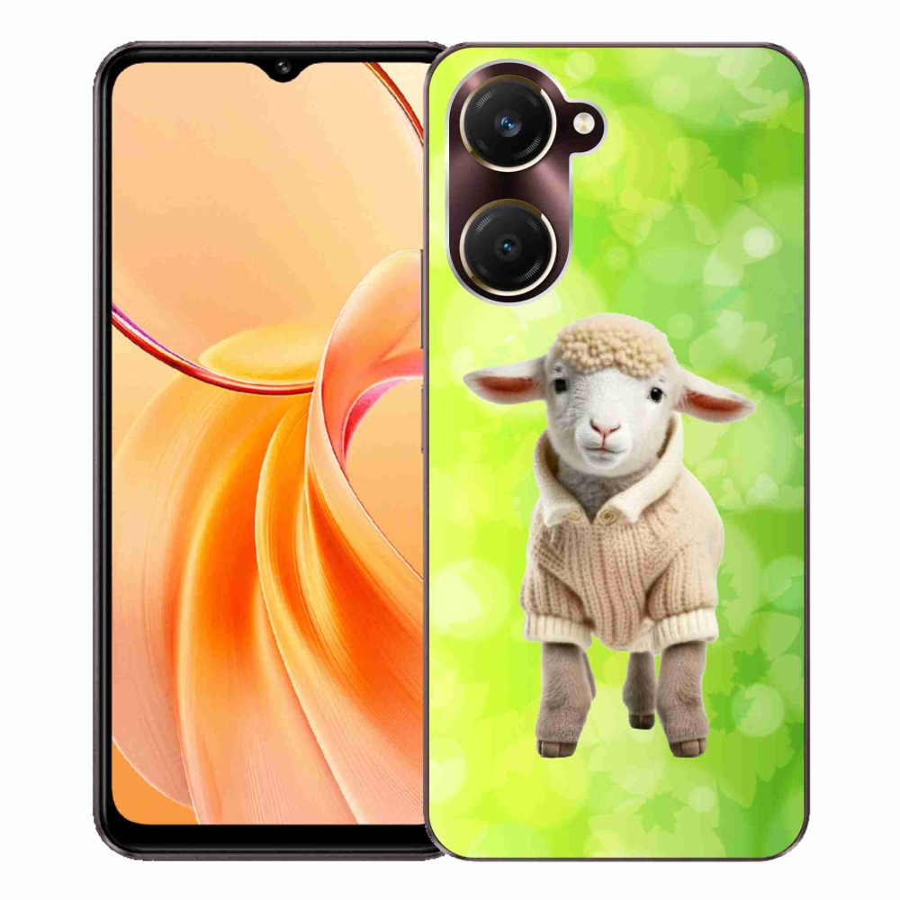 Gelový kryt mmCase na Vivo Y28s 5G - jehně ve svetru