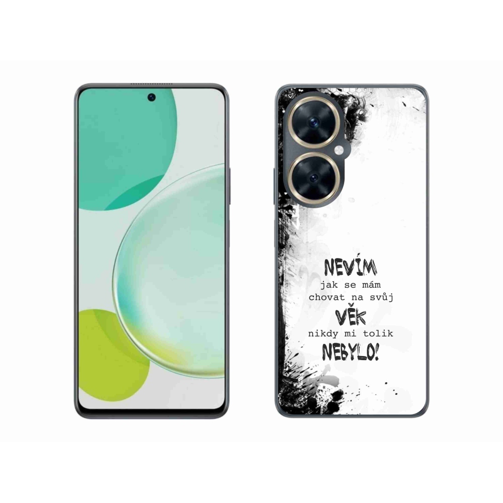 Gelový kryt mmCase na Huawei Nova 11i - vtipný text 14 bílé pozadí