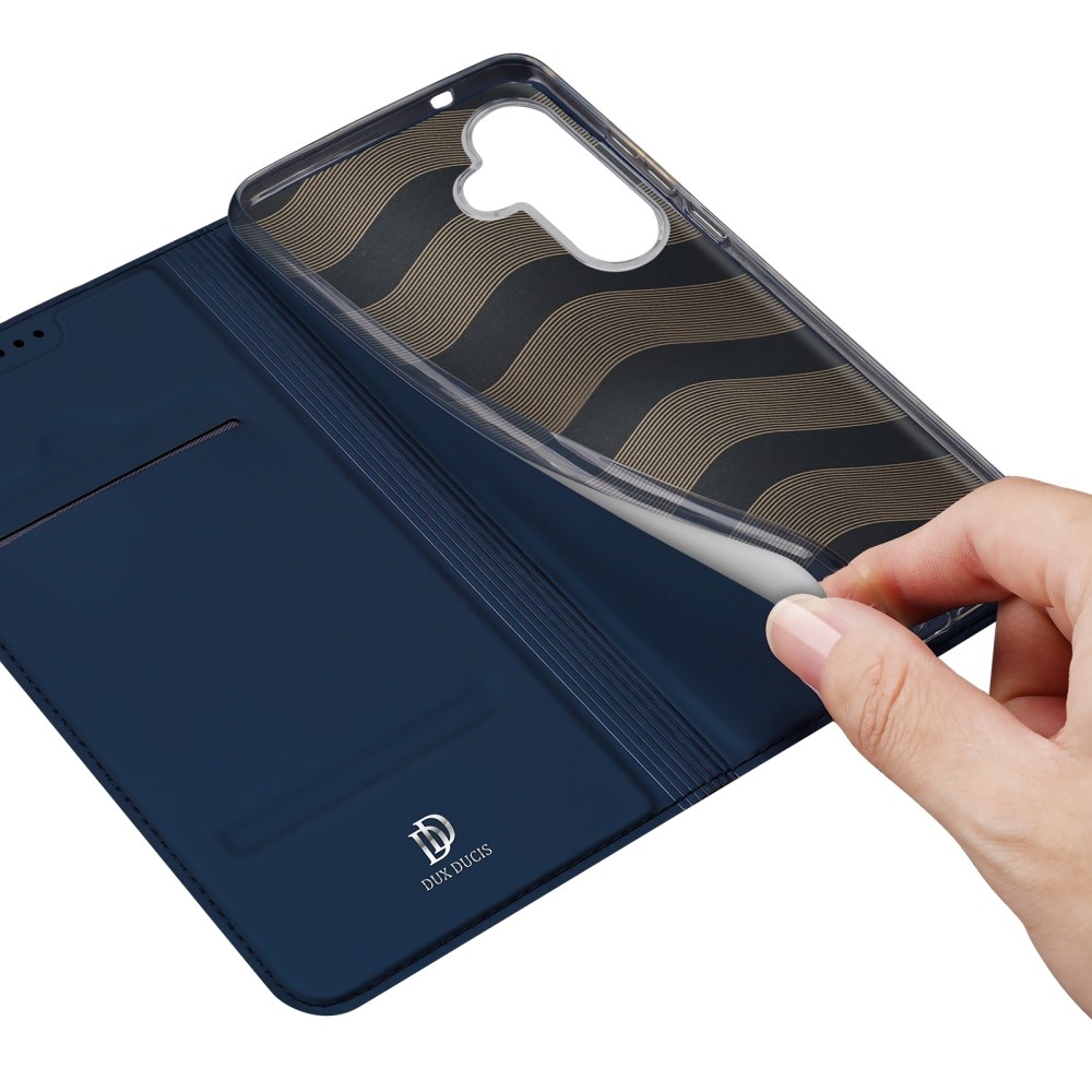 DUX knížkové pouzdro na Samsung Galaxy S25 - tmavěmodré