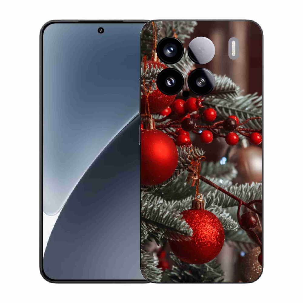Gelový kryt mmCase na Xiaomi 15 - vánoční ozdoby 2