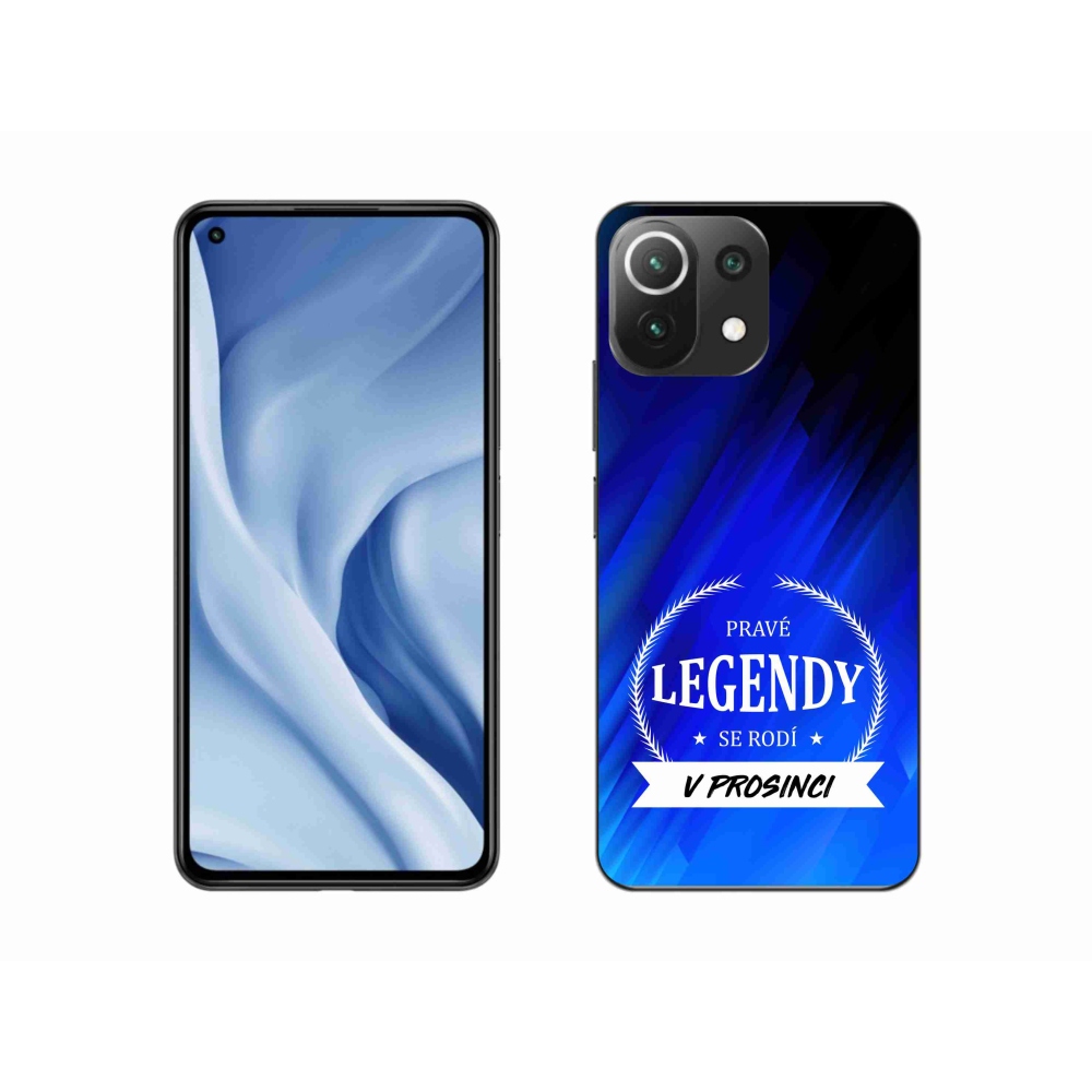 Gelový kryt mmCase na Xiaomi 11 Lite 5G NE - legendy v prosinci modré pozadí