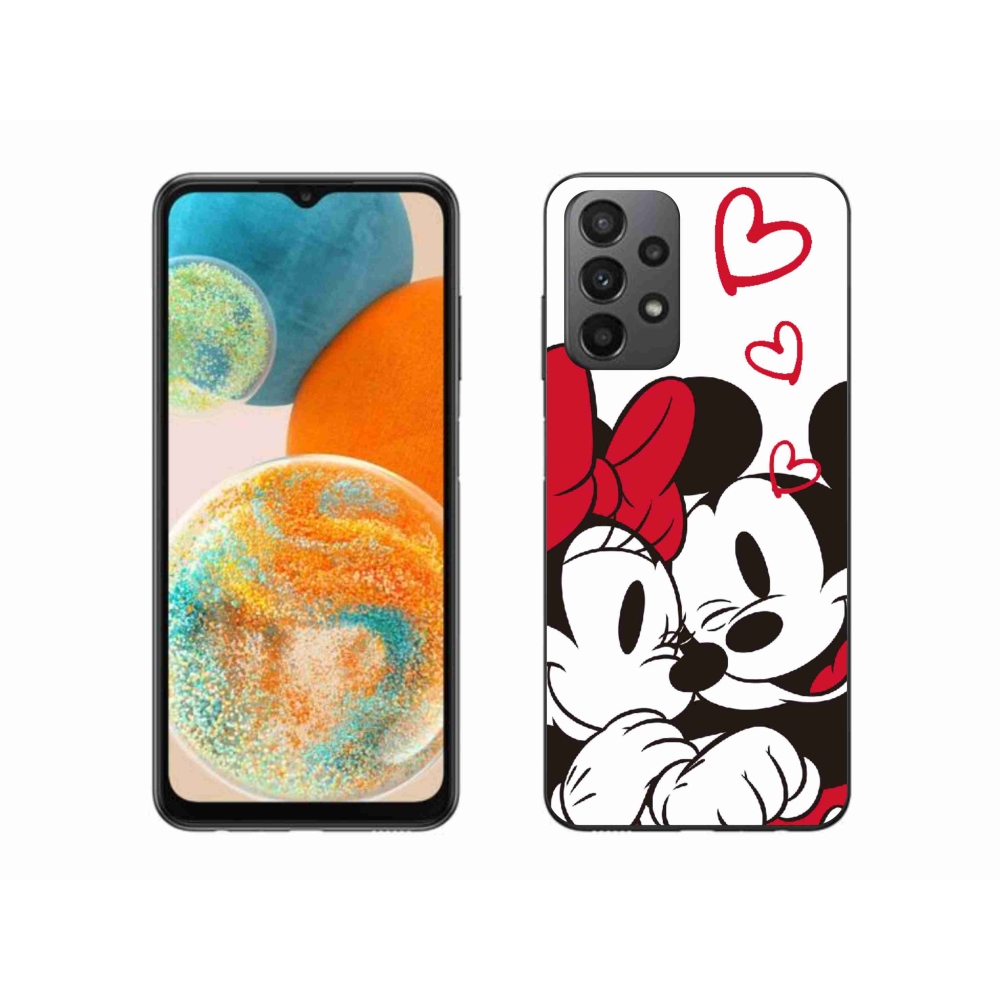 Gelový kryt mmCase na Samsung Galaxy A23 4G/5G - minnie a mickey
