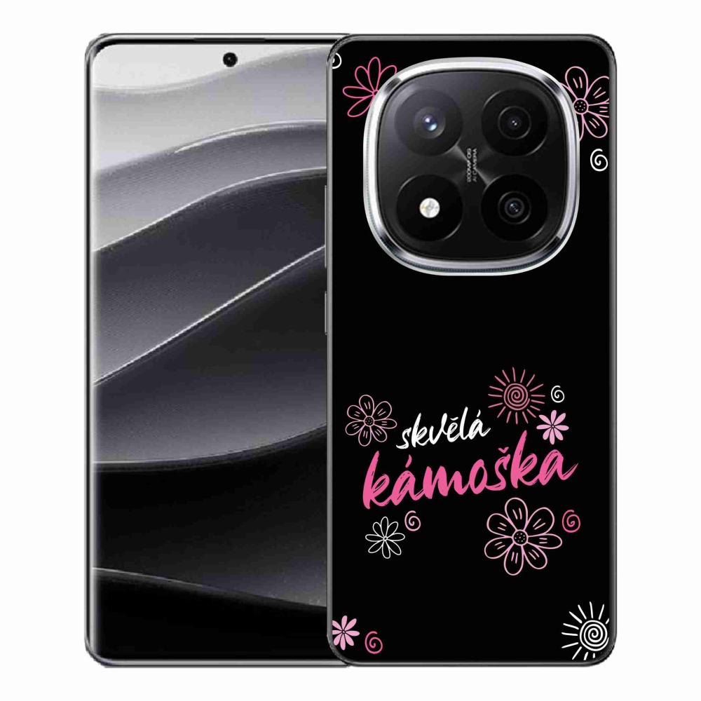 Gelový kryt mmCase na Xiaomi Redmi Note 14 Pro+ 5G - skvělá kámoška černé pozadí