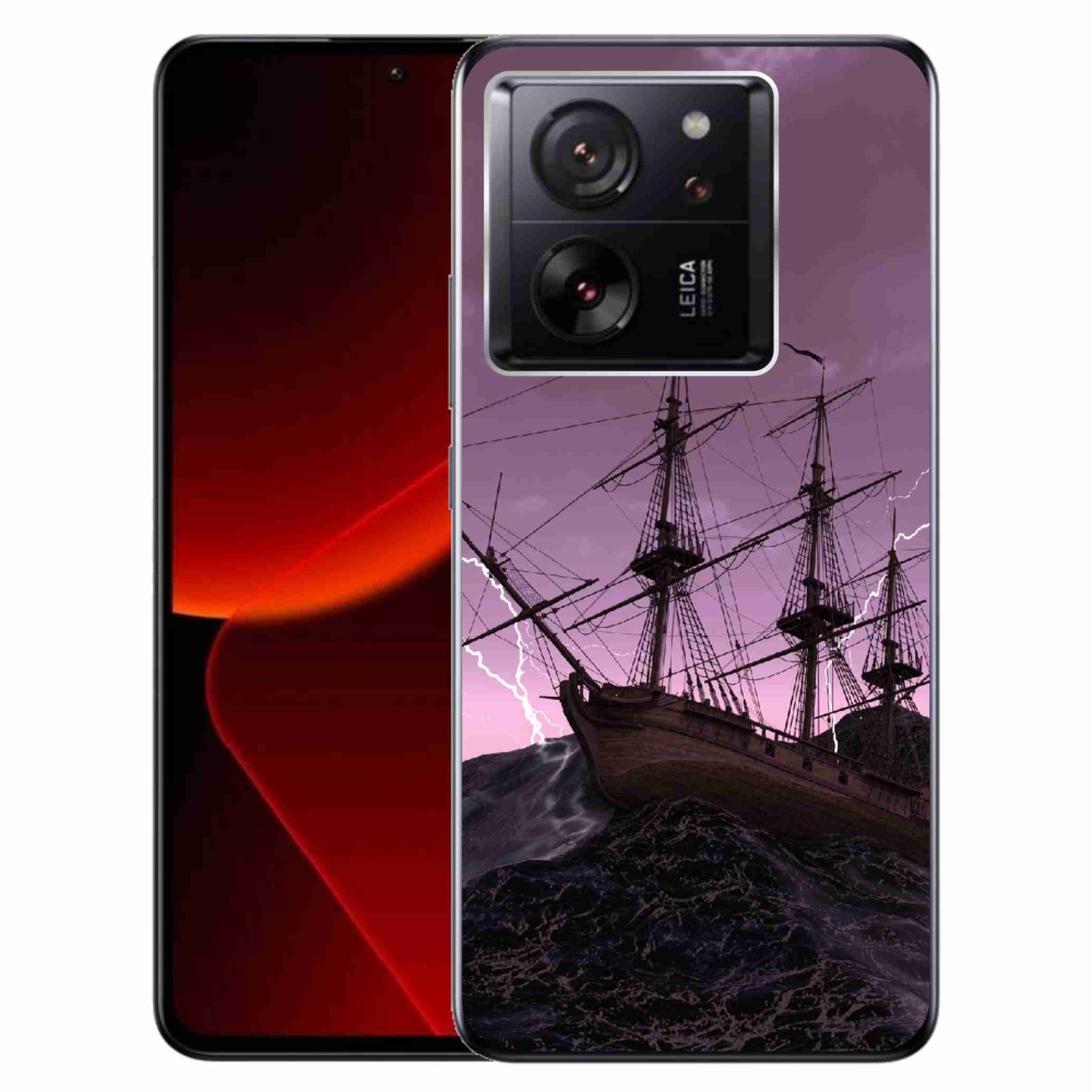 Gelový kryt mmCase na Xiaomi 13T/13T Pro - loď v bouři
