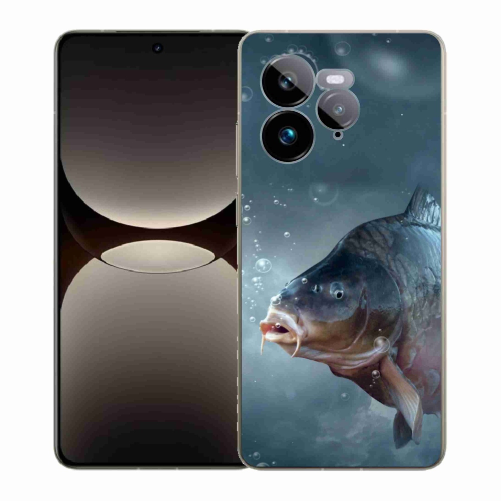 Gelový kryt mmCase na Realme GT 7 Pro 5G - kapr a bublinky