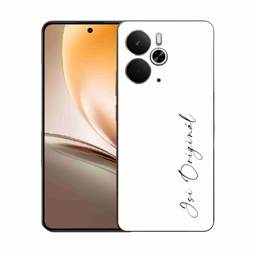 Gelový kryt mmCase na Realme 14 5G - jsi originál bílé pozadí