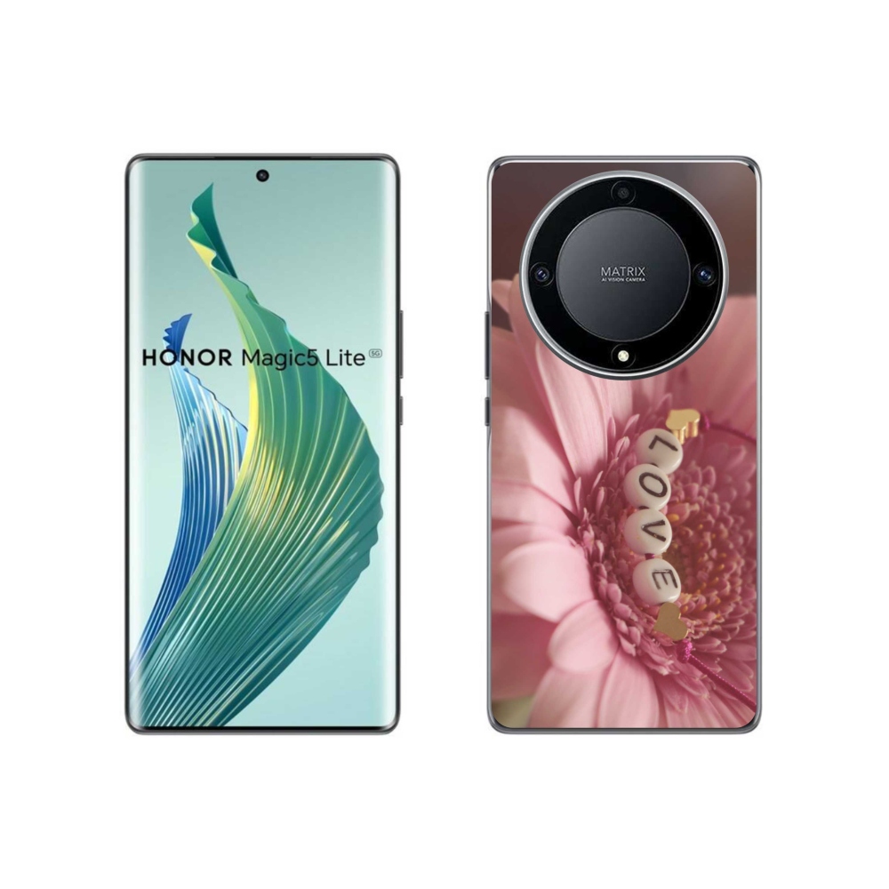 Gelový kryt mmCase na Honor Magic 5 Lite 5G - přívěsek love