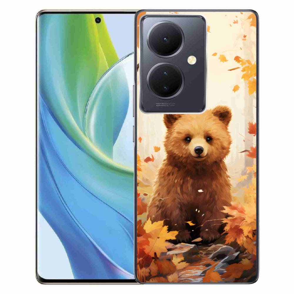 Gelový kryt mmCase na Vivo V29 Lite 5G - medvěd v lese