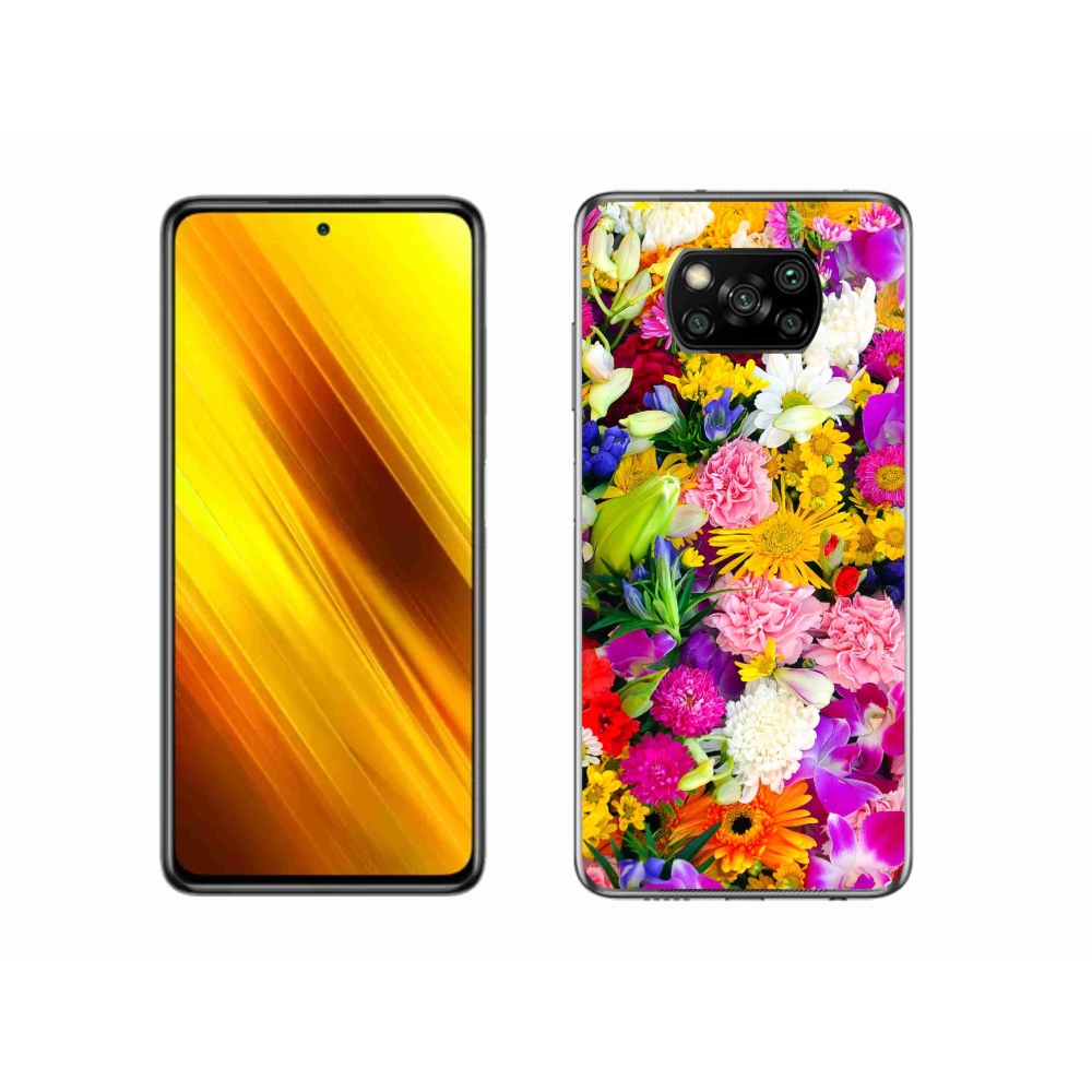 Gelový kryt mmCase na Xiaomi Poco X3 - květiny 12