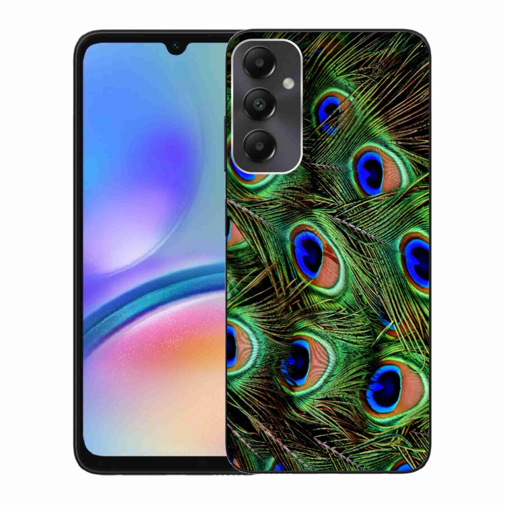 Gelový kryt mmCase na Samsung Galaxy A05s - paví peří