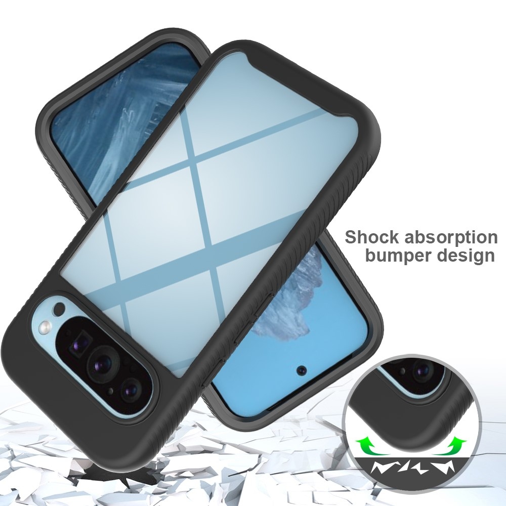 Impact gelový obal s rámečkem pro ochranou displeje na Google Pixel 10 Pro/Pixel 10 - černý