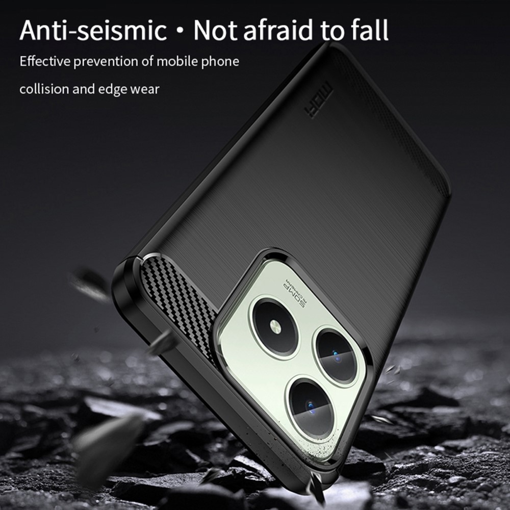 Carbon odolný gelový obal na Realme C61/C63 - černý