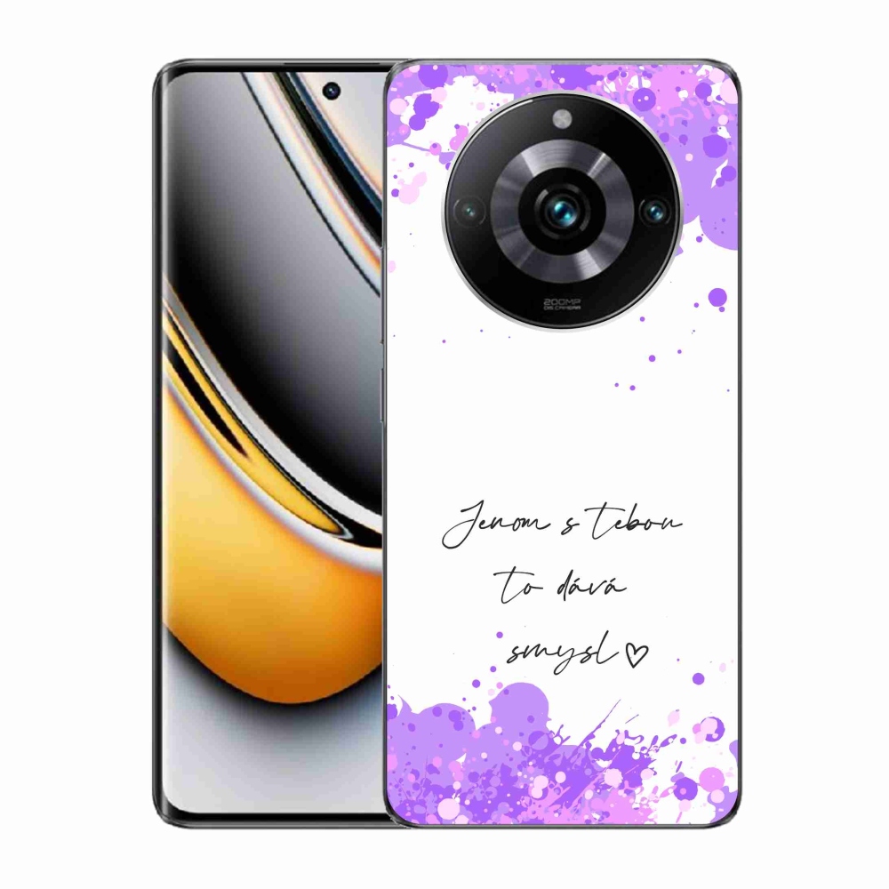 Gelový kryt mmCase na Realme 11 Pro/11 Pro+ - zamilovaný text bílé pozadí