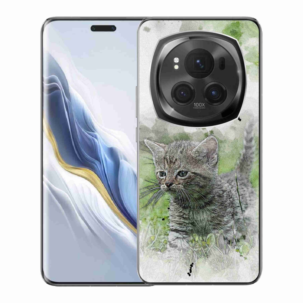 Gelový kryt mmCase na Honor Magic 6 Pro 5G - roztomilé kotě 1