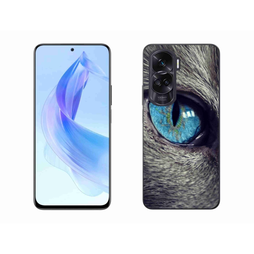 Gelový kryt mmCase na Honor 90 Lite - modré kočičí oko