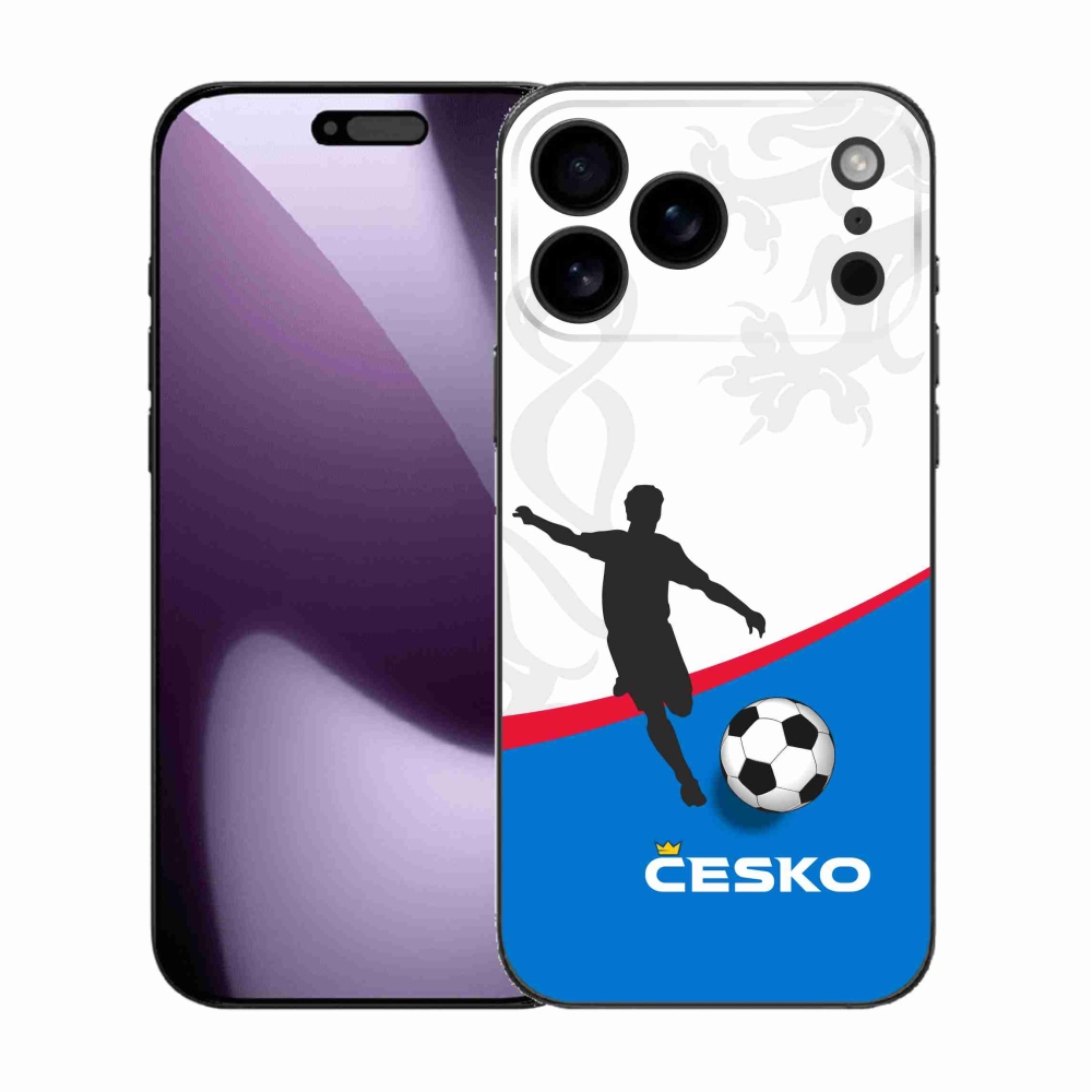 Gelový kryt mmCase na iPhone 17 Pro Max - fotbal Česko 1