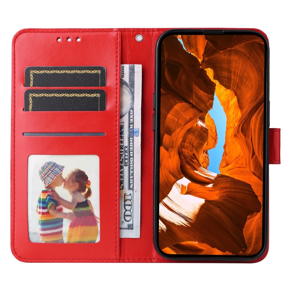 Sunflower knížkové pouzdro na Xiaomi Poco X7 Pro 5G - červené