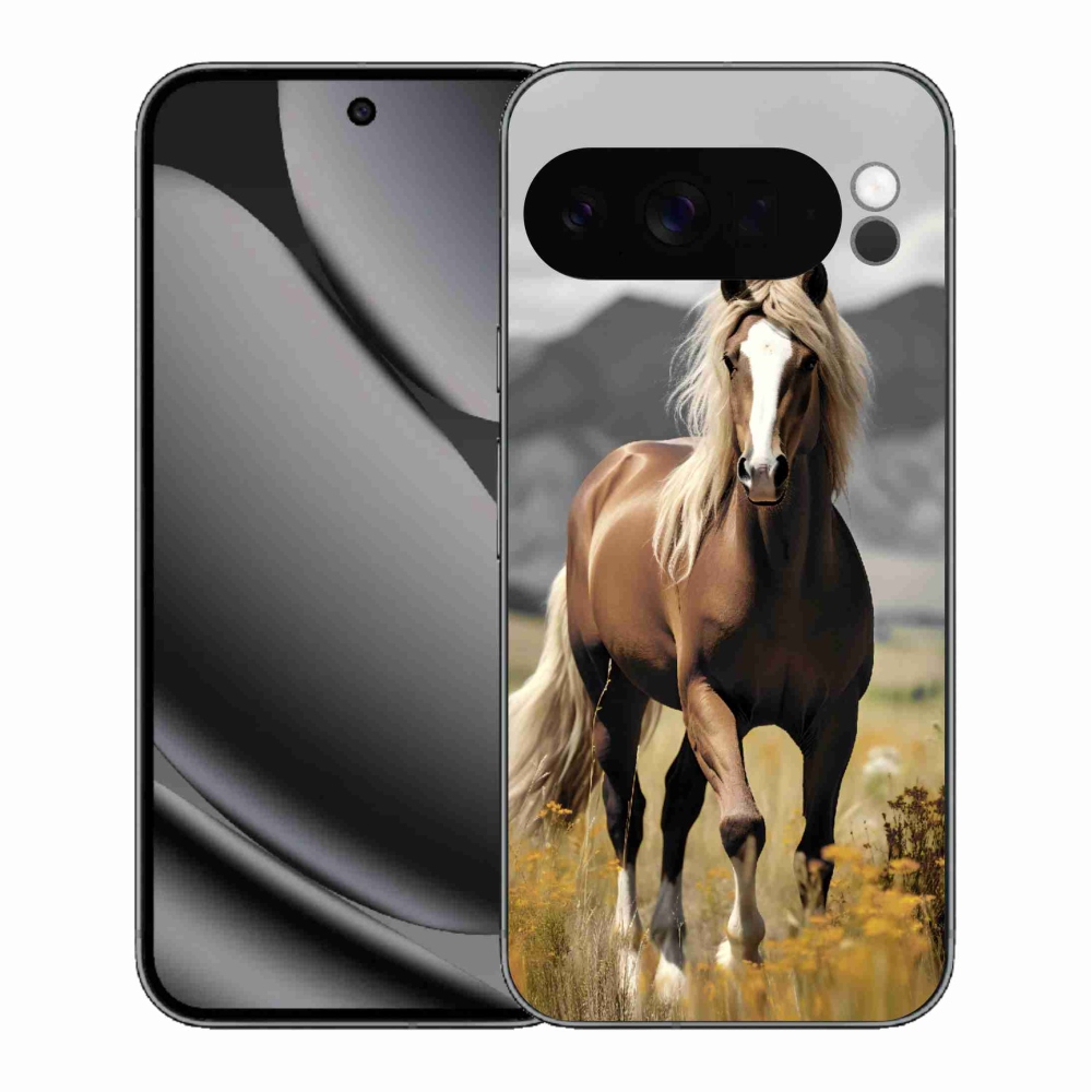 Gelový kryt mmCase na Google Pixel 10 Pro XL - hnědý kůň 1