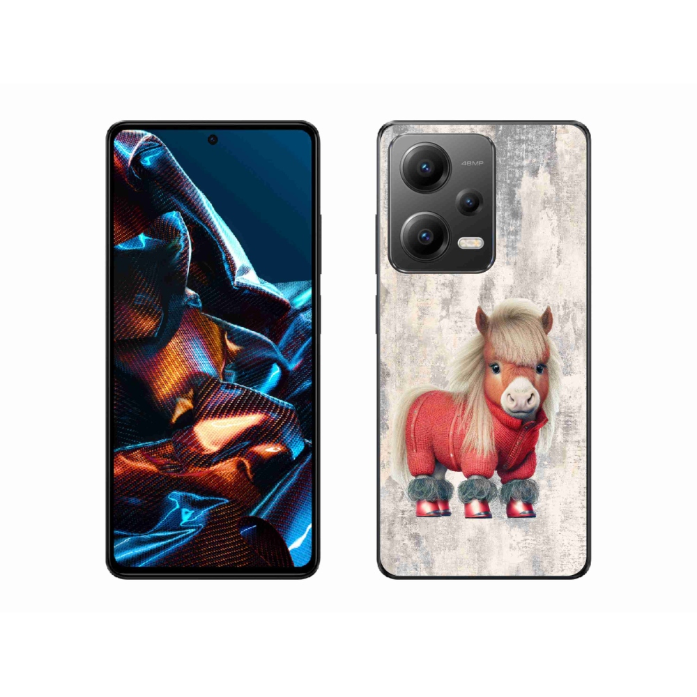 Gelový kryt mmCase na Xiaomi Redmi Note 12 Pro 5G - poník ve svetru