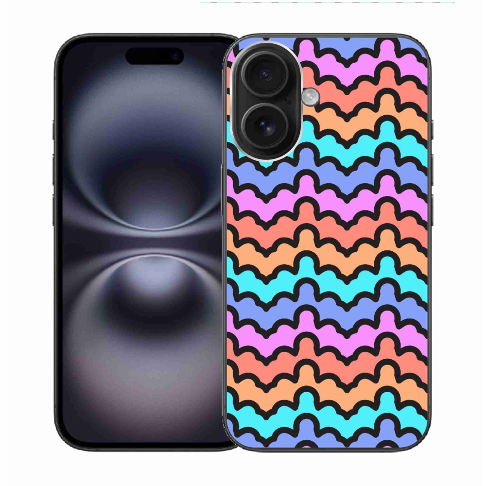 Gelový kryt mmCase na iPhone 16 - abstraktní motiv 30